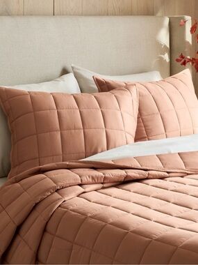 Quince Two King Pillow Shams plus BONUS King Pillow Case